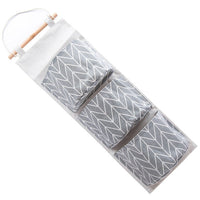 2215 algodón Lino impermeable bolsa de almacenamiento colgante multicapa colgante pañal arte puerta después de los residuos almacenamiento bolsa mangas