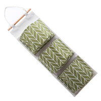 2215 algodón Lino impermeable bolsa de almacenamiento colgante multicapa colgante pañal arte puerta después de los residuos almacenamiento bolsa mangas