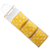 2215 algodón Lino impermeable bolsa de almacenamiento colgante multicapa colgante pañal arte puerta después de los residuos almacenamiento bolsa mangas